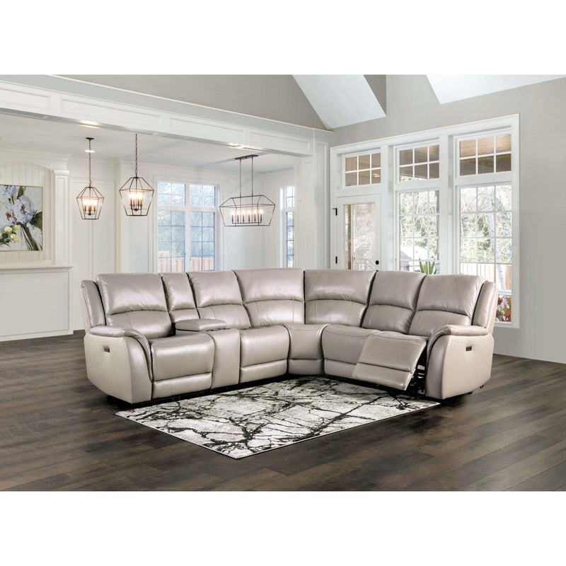 Furniture of America Sectionals Power Recline CM9910ST-SECT-PM IMAGE 2