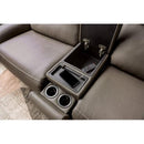 Furniture of America Edmondus Power Reclining Leatherette Sectional CM9923GY-SECT-PM IMAGE 5