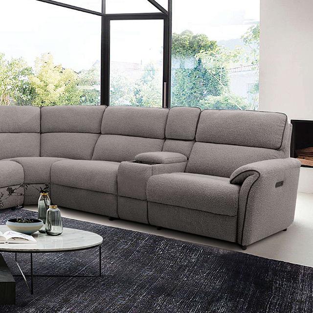 Furniture of America Sectionals Power Recline CM9928SM-SECT-PM IMAGE 1