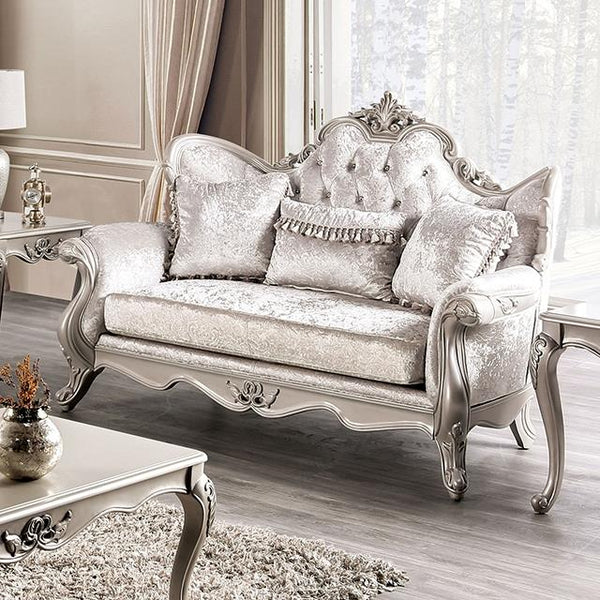 Furniture of America Loveseats Loveseats FM65001WH-LV IMAGE 1