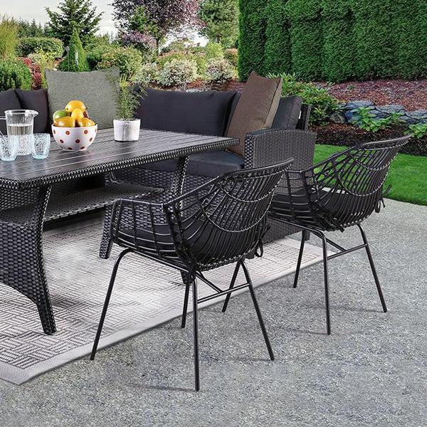 Furniture of America Outdoor Seating Sets FM80001BB-SET+2CH IMAGE 1