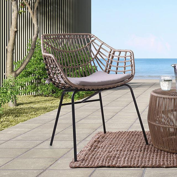 Furniture of America Outdoor Seating Chairs FM80002NT-CH-2PK IMAGE 1