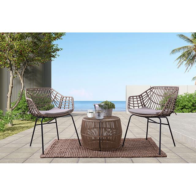 Furniture of America Outdoor Seating Sets FM80003NT-3PC-02NT IMAGE 2