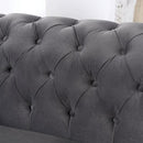 Furniture of America Castellon Stationary Fabric Chair FOA6475DG-CH-PK IMAGE 4