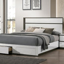 Furniture of America Birsfelden FOA7225WH-DR-EK King Bed IMAGE 1