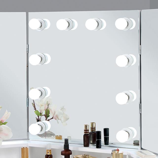 Furniture of America Vanity Tables and Sets Table FOA-DK5134WH-PK IMAGE 3