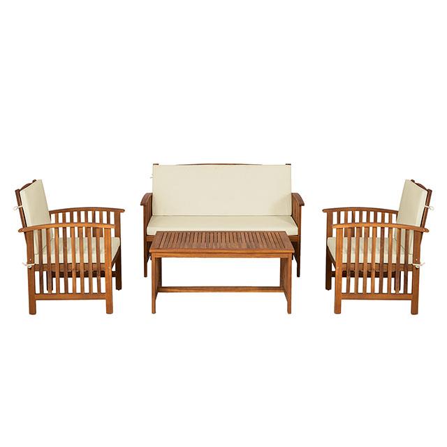 Furniture of America Outdoor Seating Sets GM-1022BG-4PC IMAGE 1