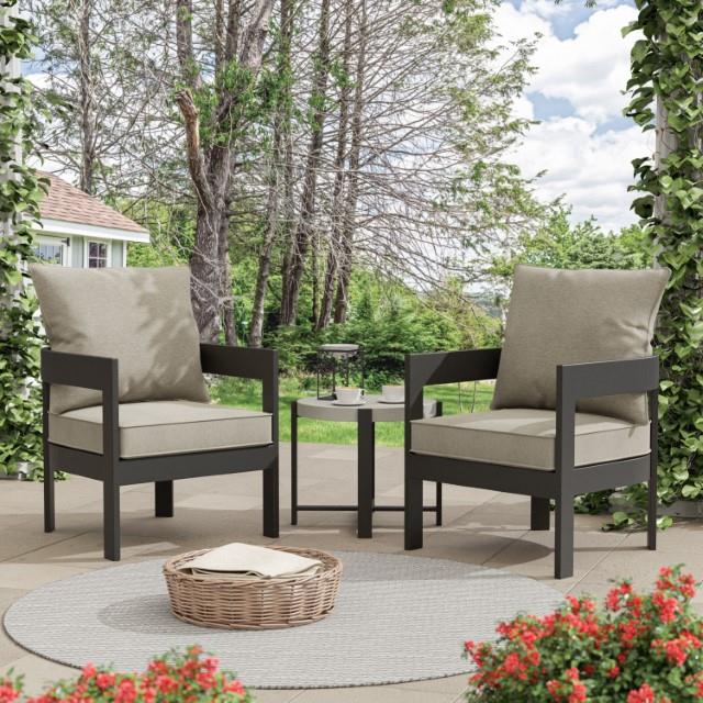 Furniture of America Outdoor Seating Sets GM-1024BK-3PK IMAGE 2