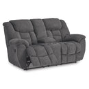 Signature Design by Ashley Foreside 3810494 Double Reclining Loveseat with Console IMAGE 2