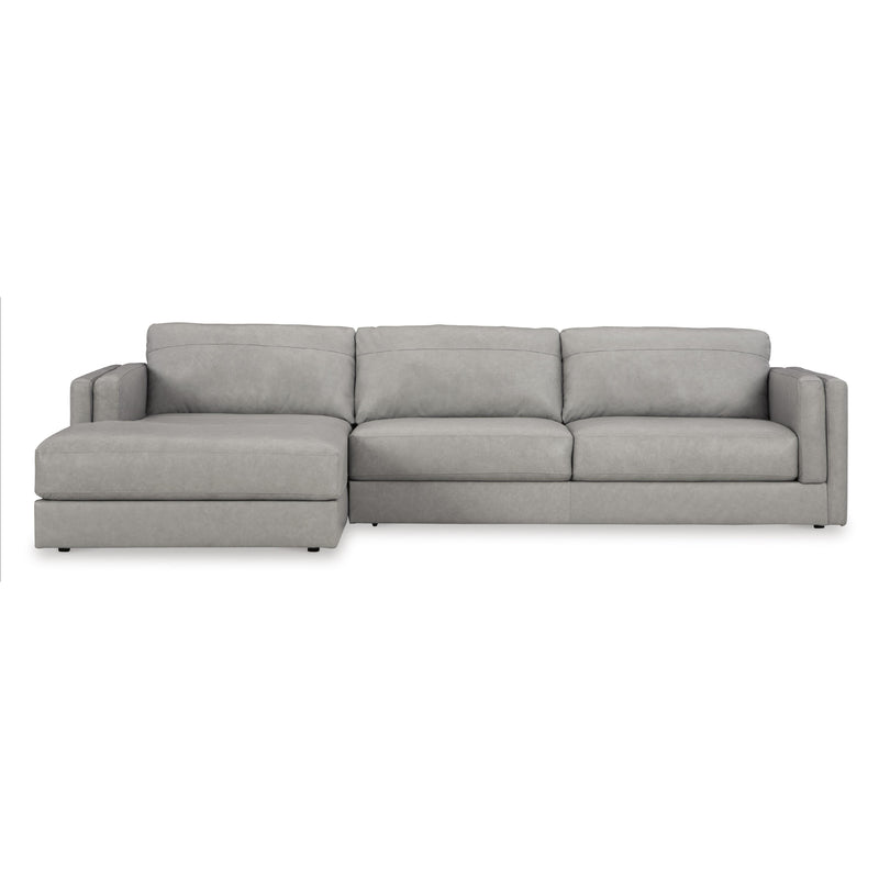  Signature Design by Ashley Amiata 57404S1 2 pc Sectional with Chaise IMAGE 2