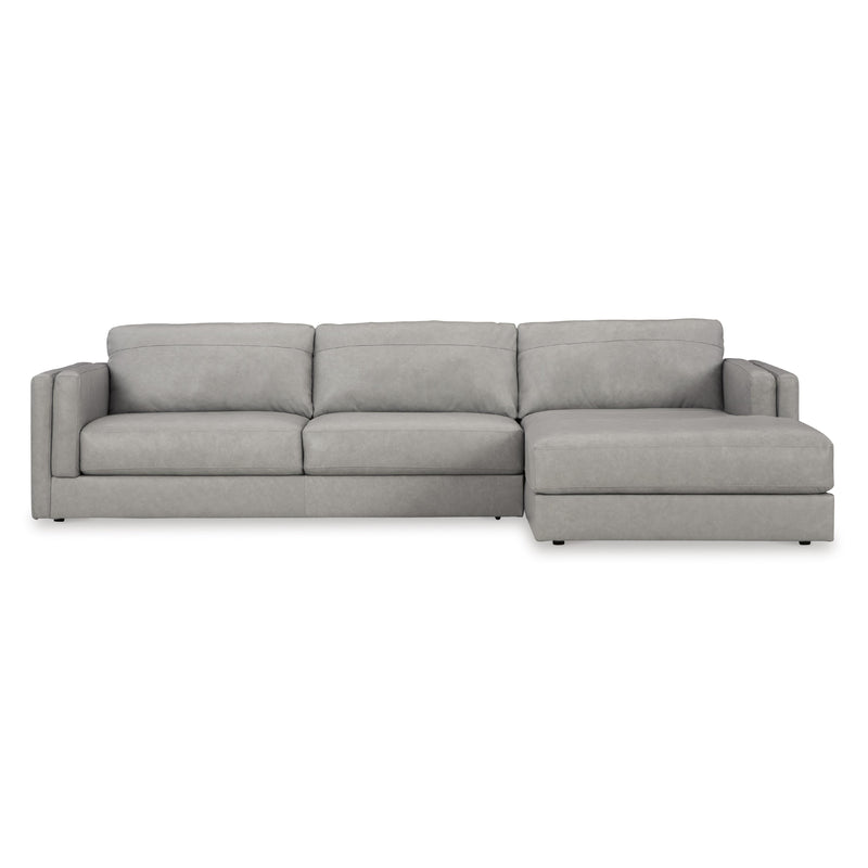  Signature Design by Ashley Amiata 57404S2 2 pc Sectional with Chaise IMAGE 2