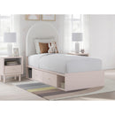 Signature Design by Ashley Wistenpine B1323B14 Twin Upholstered Panel Bed with Storage IMAGE 9