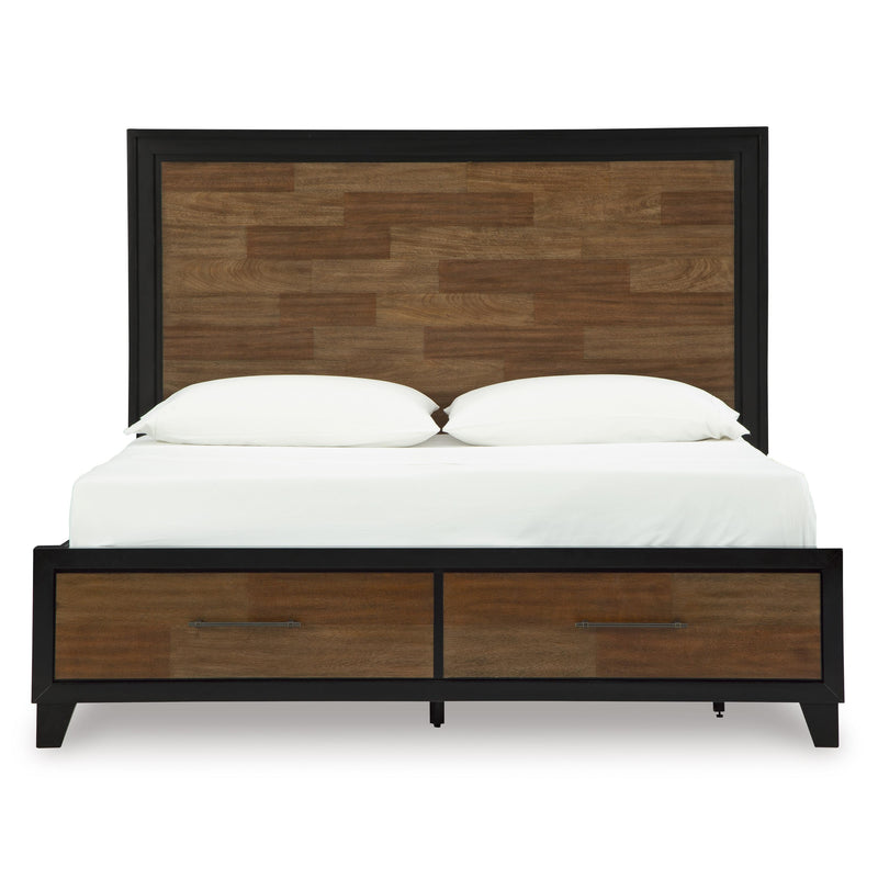 Benchcraft Kraeburn B496B6 Queen Panel Storage Bed IMAGE 3