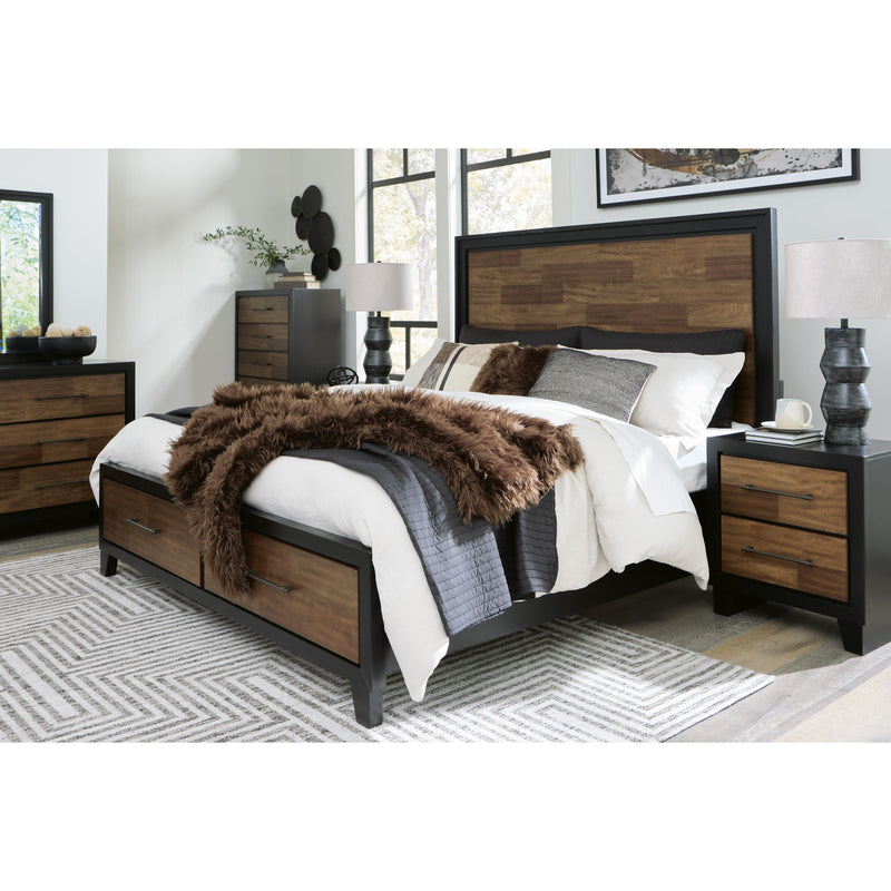 Benchcraft Kraeburn B496B6 Queen Panel Storage Bed IMAGE 7