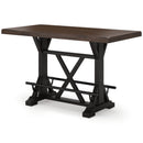 Signature Design by Ashley Valebeck D546-33 Rectangular Dining Room Counter Table IMAGE 1