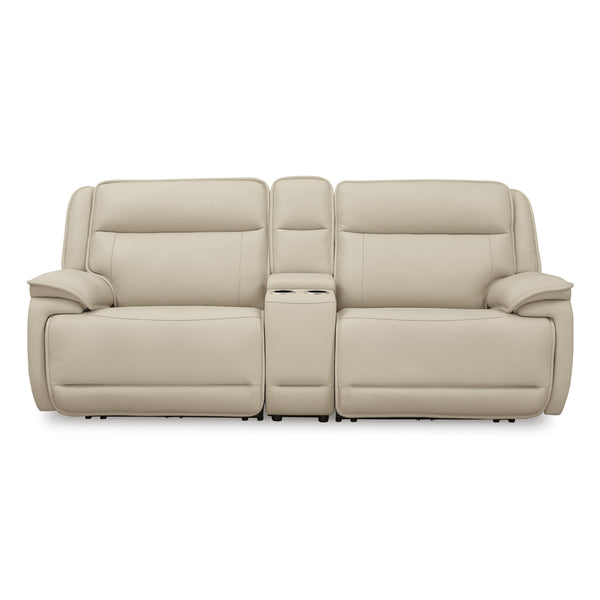 Signature Design by Ashley Double Deal U13001S4 2 pc Power Reclining Loveseat Sectional with Console IMAGE 1