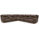  Signature Design by Ashley Dunleith U71604S9 7 pc Power Reclining Sectional IMAGE 1