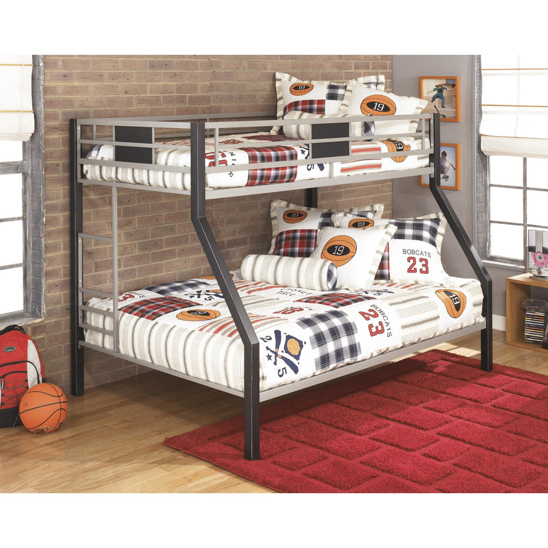  Signature Design by Ashley Dinsmore B106B12 Twin over Full Bunk Bed with Mattresses IMAGE 1