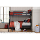  Signature Design by Ashley Nextonfort B396B12 Twin over Twin Bunk Bed with Mattresses IMAGE 4