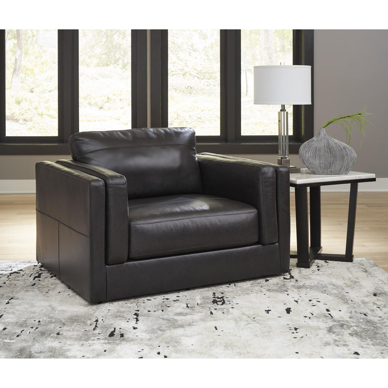  Signature Design by Ashley Amiata 57405U3 Oversized Chair and Ottoman IMAGE 2
