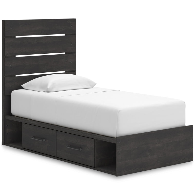 Signature Design by Ashley Hollivern B2108B17 Twin Panel Storage Bed IMAGE 1