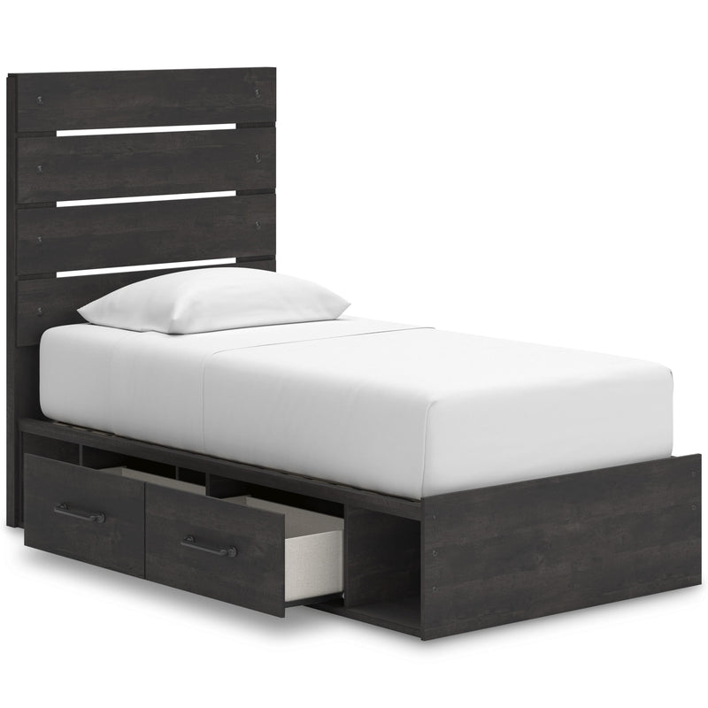 Signature Design by Ashley Hollivern B2108B17 Twin Panel Storage Bed IMAGE 2