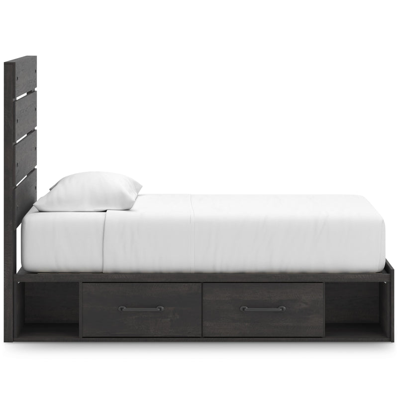 Signature Design by Ashley Hollivern B2108B17 Twin Panel Storage Bed IMAGE 4