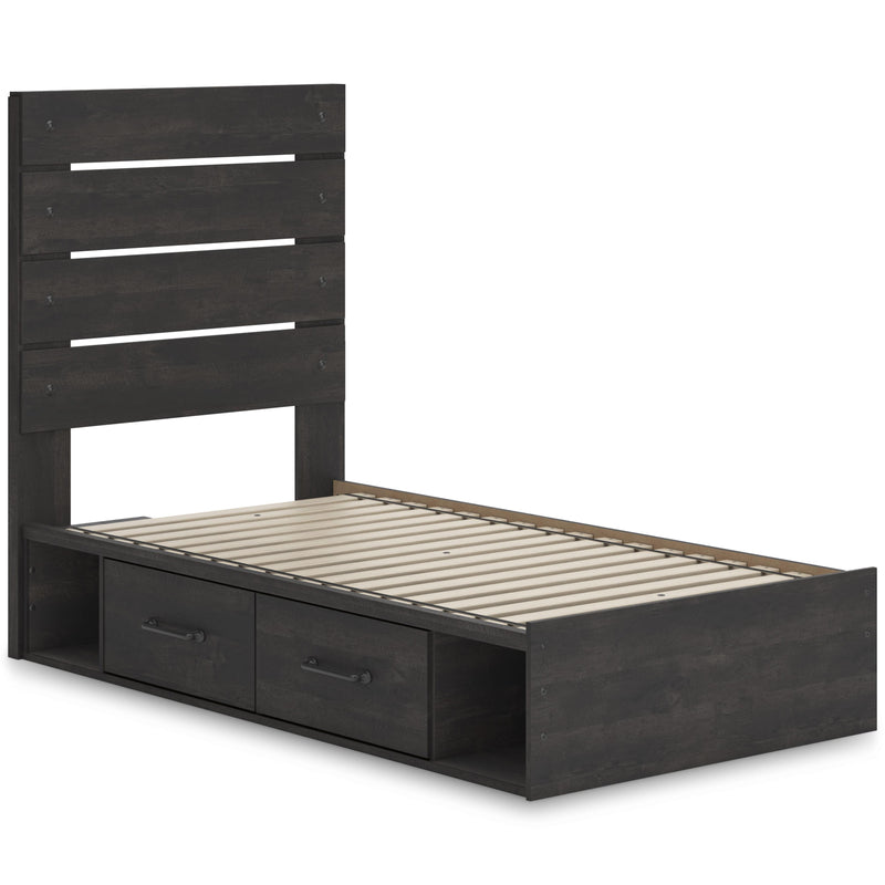 Signature Design by Ashley Hollivern B2108B17 Twin Panel Storage Bed IMAGE 6