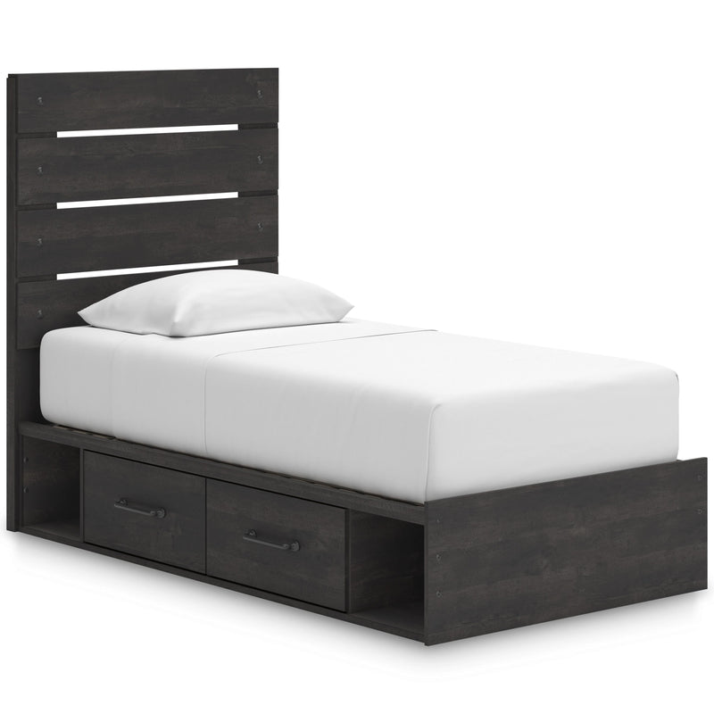 Signature Design by Ashley Hollivern B2108B18 Twin Panel Bed with Storage IMAGE 1