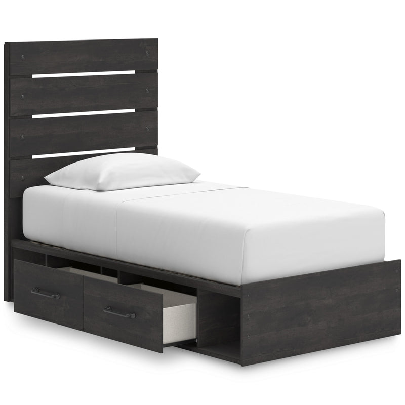 Signature Design by Ashley Hollivern B2108B18 Twin Panel Bed with Storage IMAGE 2
