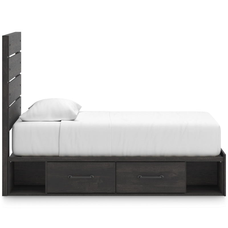 Signature Design by Ashley Hollivern B2108B18 Twin Panel Bed with Storage IMAGE 4