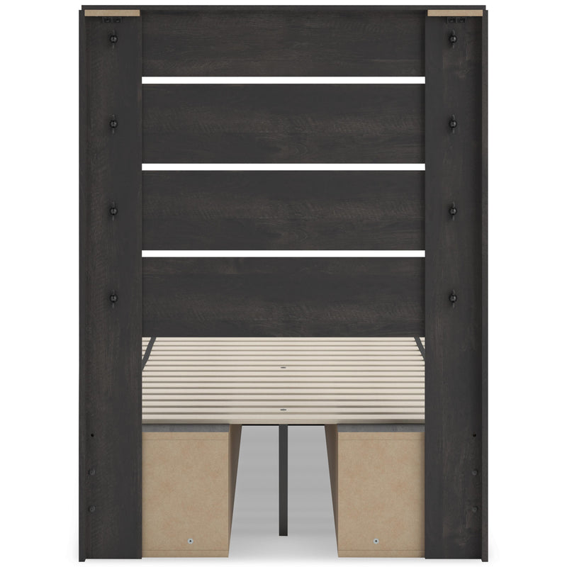 Signature Design by Ashley Hollivern B2108B18 Twin Panel Bed with Storage IMAGE 5
