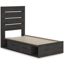 Signature Design by Ashley Hollivern B2108B18 Twin Panel Bed with Storage IMAGE 6