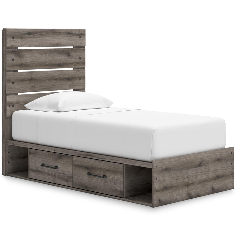 Signature Design by Ashley Graystorm B2405B18 Twin Panel Storage Bed IMAGE 1