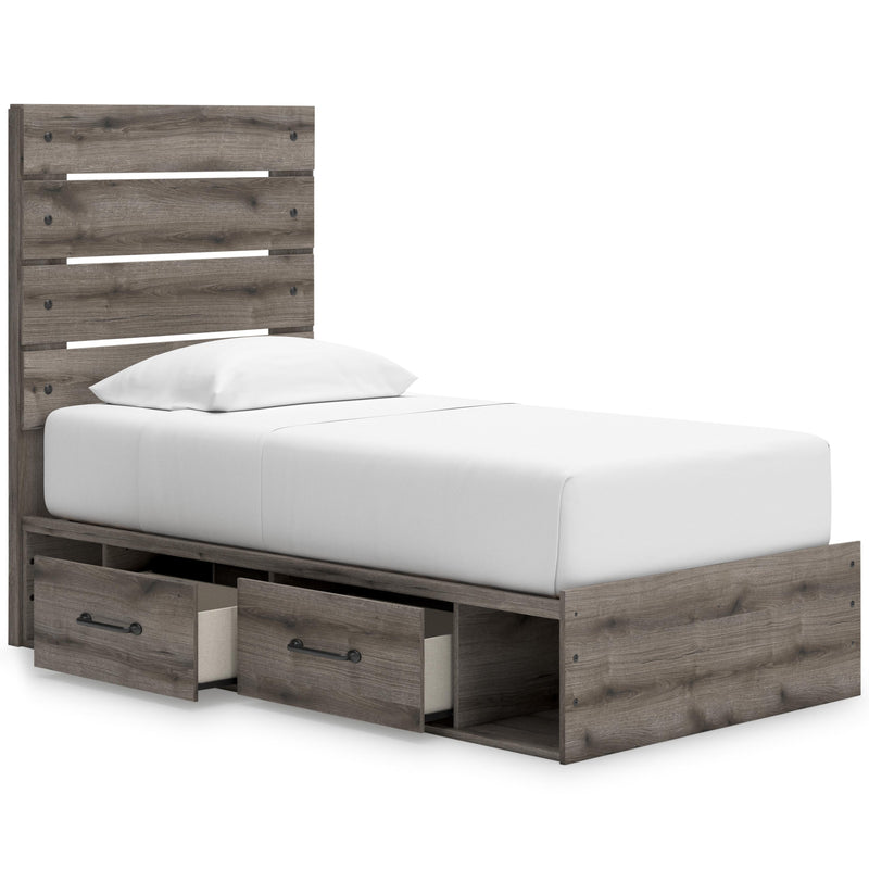Signature Design by Ashley Graystorm B2405B18 Twin Panel Storage Bed IMAGE 2