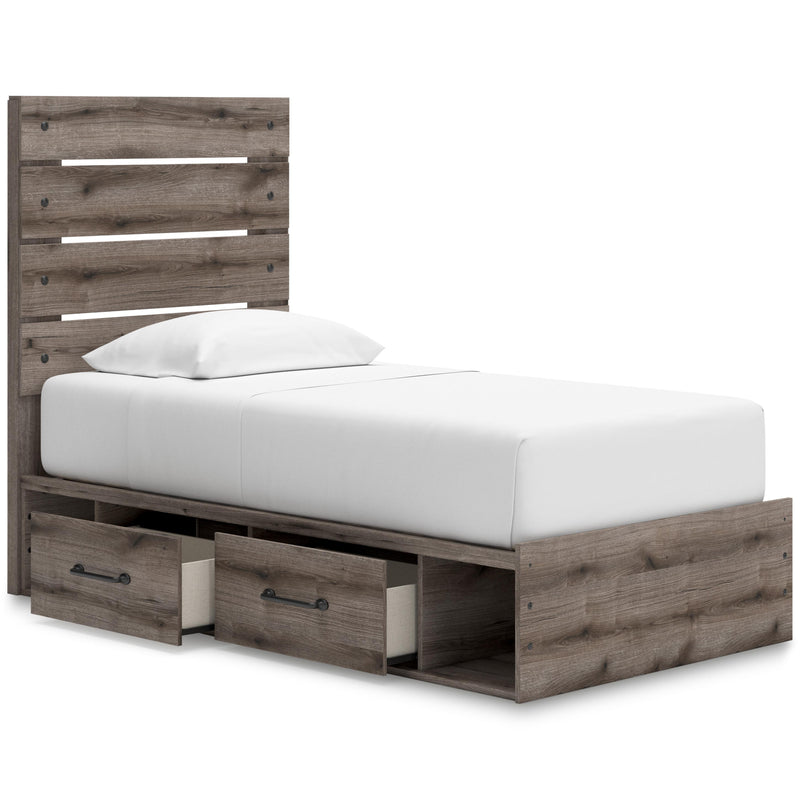 Signature Design by Ashley Graystorm B2405B19 Twin Panel Bed with Storage IMAGE 2