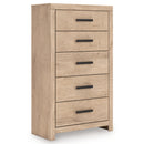 Signature Design by Ashley Sanginlane B3787-46 Five Drawer Chest IMAGE 1