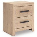 Signature Design by Ashley Sanginlane B3787-92 Two Drawer Night Stand IMAGE 1