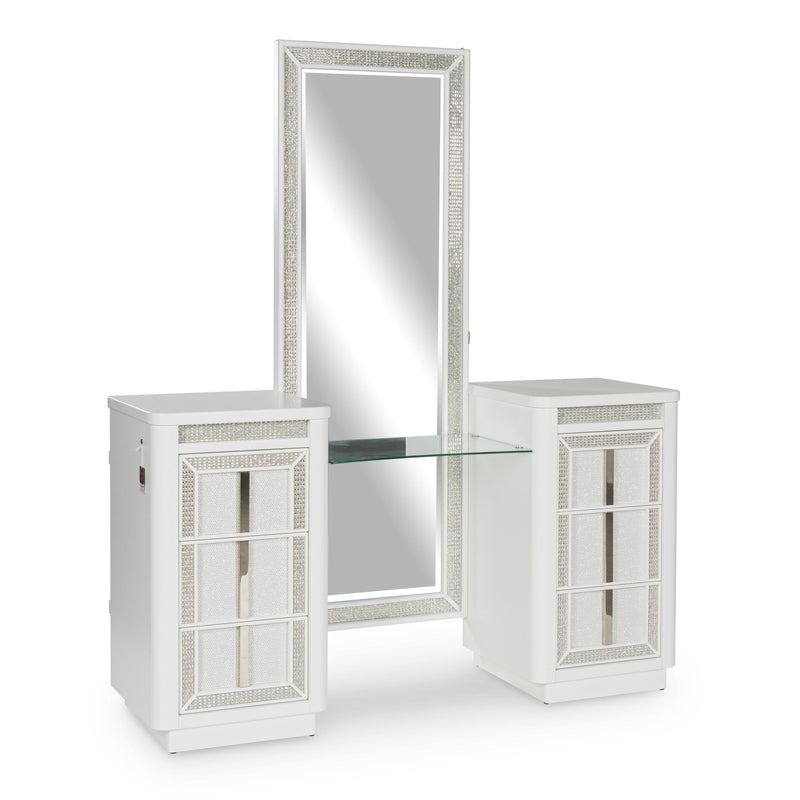 Signature Design by Ashley Chalanna B822B7 Vanity with Mirror IMAGE 1