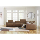Signature Design by Ashley Magic Man U10700S8 6 pc Power Reclining Sectional with Console IMAGE 3