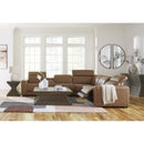 Signature Design by Ashley Magic Man U10700S8 6 pc Power Reclining Sectional with Console IMAGE 4