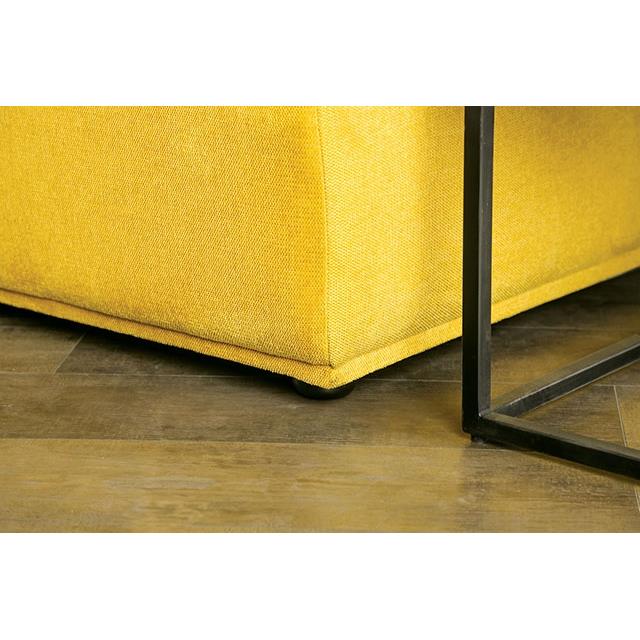  Furniture of America Stavanger FM63001YL-G Curved 3-Seater IMAGE 5