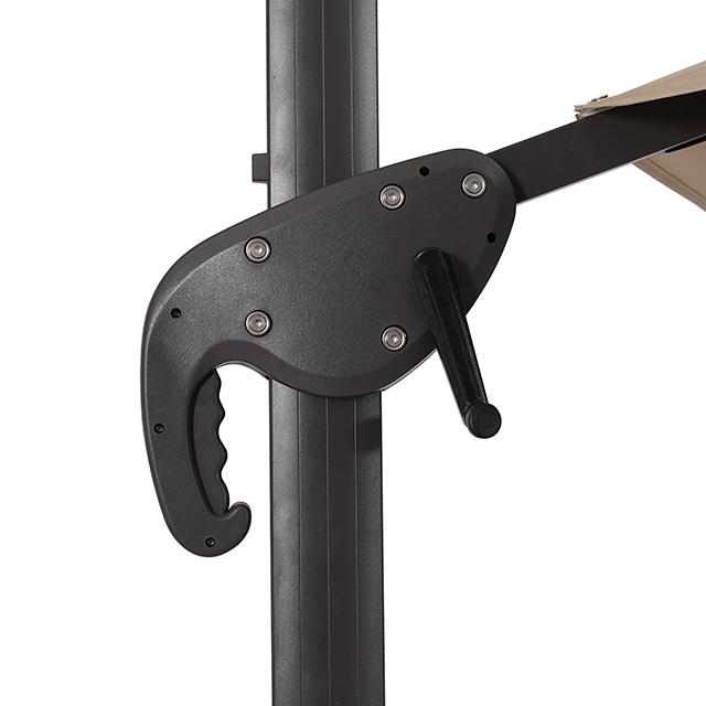 Furniture of America Fera LA-A032BG+BASE 10 Ft Round Umbrella w/ LED Bulb + 37" Large Base IMAGE 6