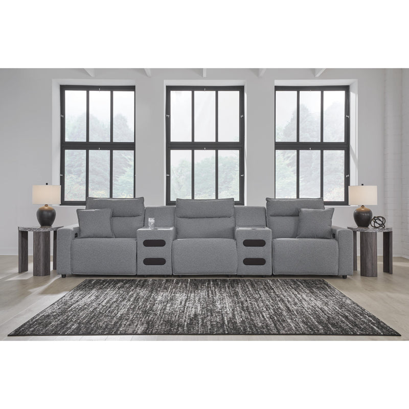 Signature Design by Ashley Modmax 65906S38 5 pc Reclining Sectional with Audio Consoles IMAGE 1
