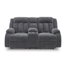 Signature Design by Ashley Observation PC2140596 Double Reclining Power Loveseat with Console IMAGE 3