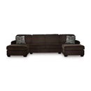 Signature Design by Ashley Kimlee PC35603S3 3 pc Sectional with Double Chaise IMAGE 1