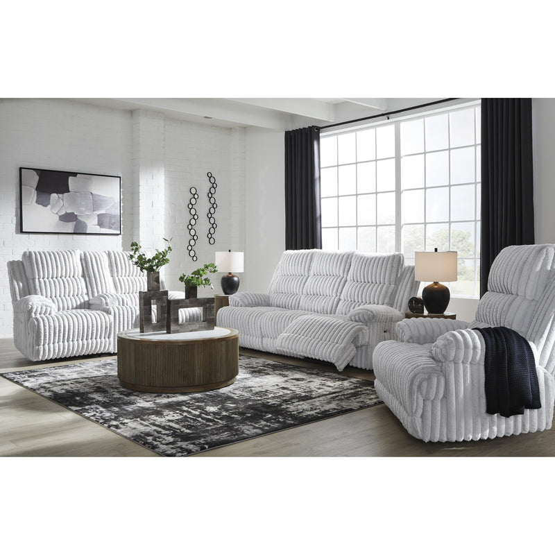  Signature Design by Ashley Rhines Falls PC4280496 Double Reclining Power Loveseat with Console IMAGE 17