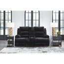 Signature Design by Ashley Rhine Falls PC4280596 Double Reclining Power Loveseat with Console IMAGE 4