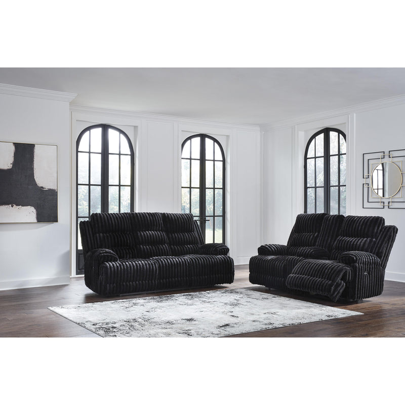  Signature Design by Ashley Rhine Falls PC4280596 Double Reclining Power Loveseat with Console IMAGE 6