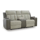 Signature Design by Ashley WhipLash PC6320418 Power Reclining Loveseat with Console and Adjustable Headrest IMAGE 1